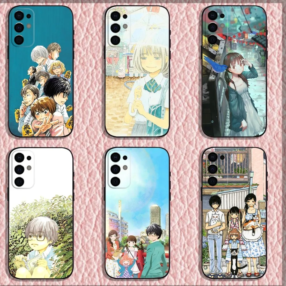 3-Gatsu no Lion Phone Case For Samsung S24 S21 S22 S23 S30 Ultra S20 Plus Fe Lite Note 10 9 5G Black Soft Shell
