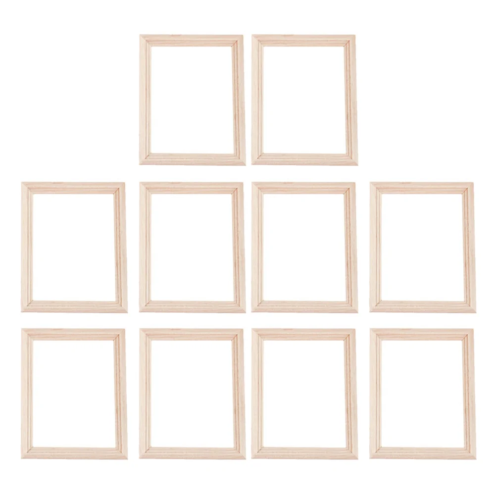 

10Pcs Mini House Decorative Photo Frame Model Vivid Micro Landscape Props