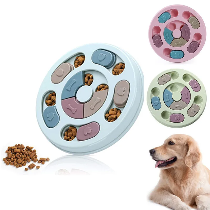 

Pet Dog Feeding Puzzle Toys Slowly Eating Nonslip Bowl Interactive Means For IQ Training And Behavior Game Puppy Accessories