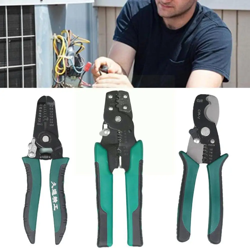 

Multi Pliers Crimping Plier Multi Tool Wire Stripper Crimper Functional Wire Hand Terminals Snap Plier Tool Tools Multitool C1T1