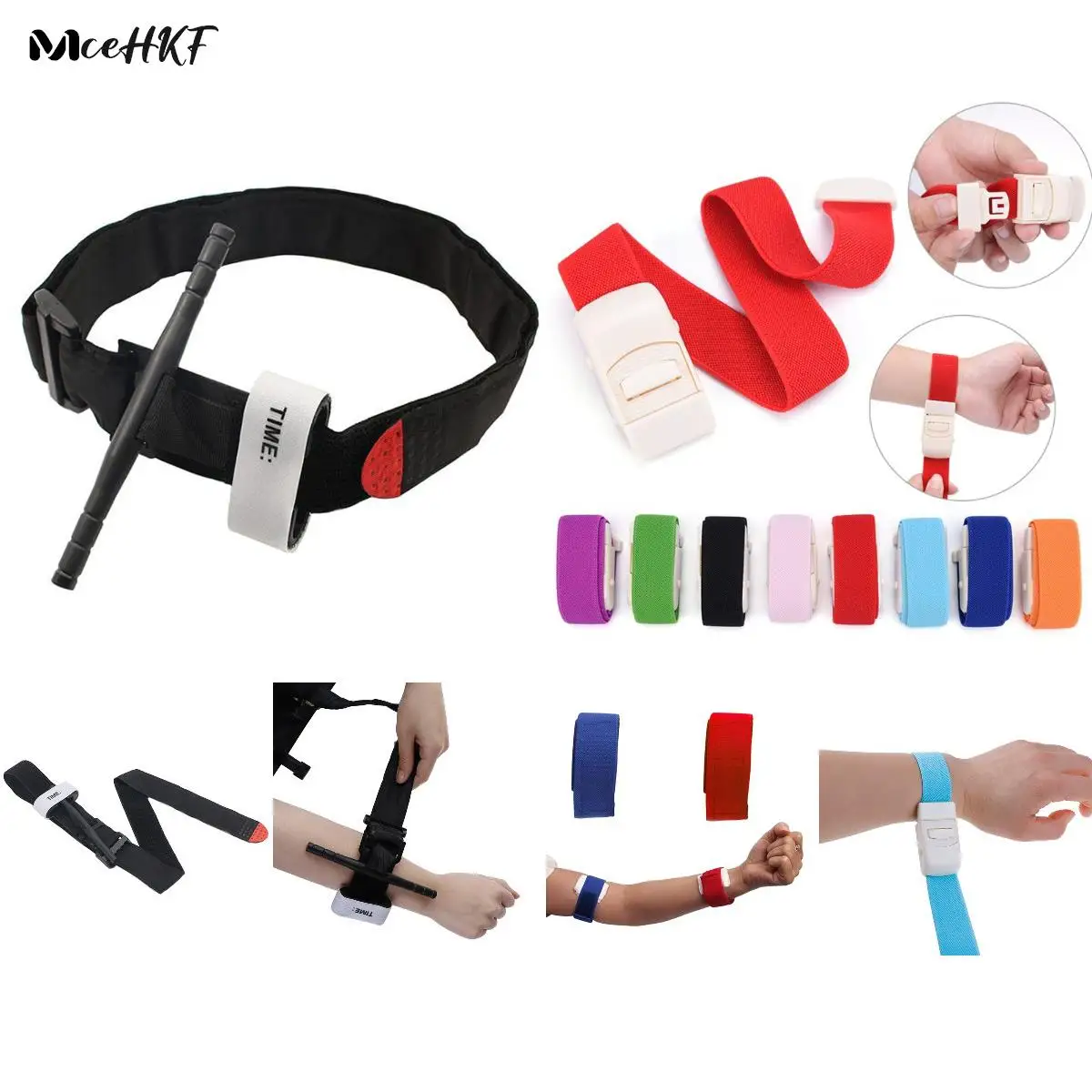 

1/2pcs First Aid Bleed Quick Stop Blood Control Emergency Tourniquet With Buckle Stanch Tourniquet Life Trauma Strap