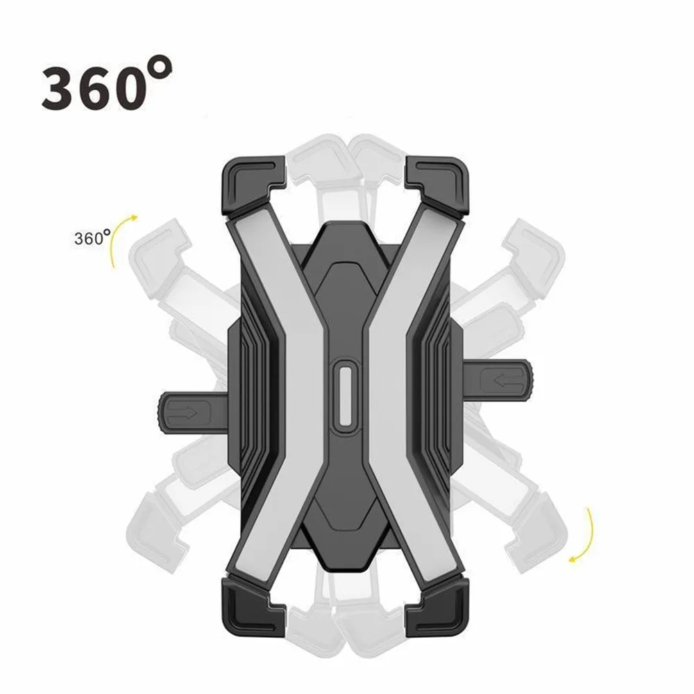 Motorcycle Bicycle Bracket for Universal Cell Phone 360° Rotation Bike Motor Phone Holder GPS Support for iPhone Andriod Phone images - 6
