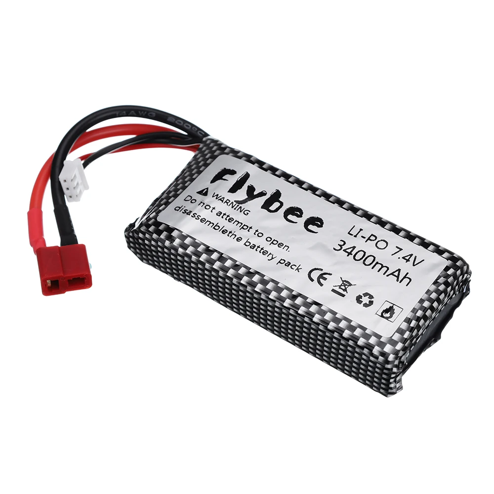 Литий-полимерный аккумулятор 7 4В 3400 мАч Limskey для Wltoys 12428 12423