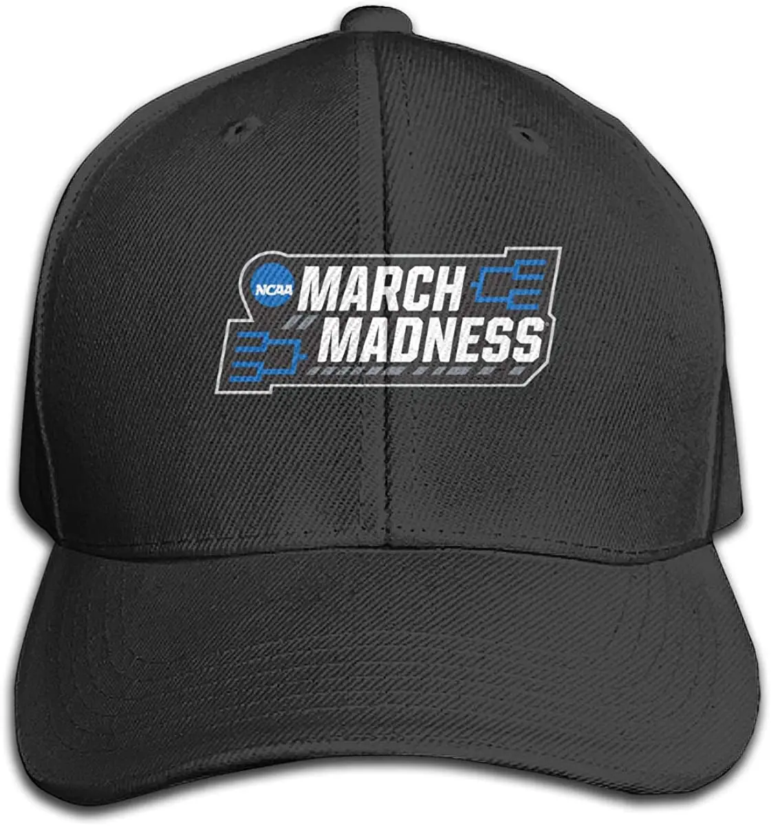 

Personalized March Madness Logo Baseball Cap Funny Cap for Adult Black