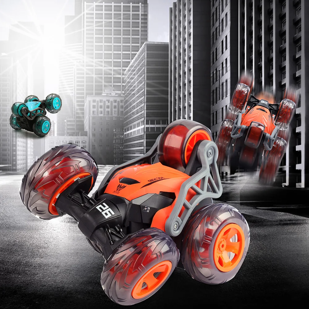 

2.4G Double-sided Stunt Drift remote control vehicle, five wheel tipper, four-wheel drive off-road climbing racing car