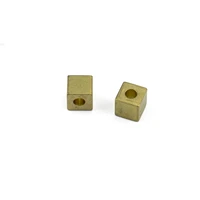 20pcs 5mm brass square spacer beads charms loose beads for diy for jewelry making bracelet findings wholesale