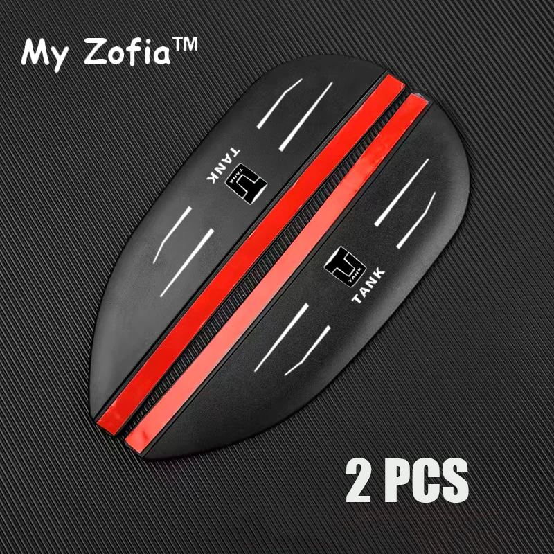 

Для GWM Great Wall Tank 300 2023 2024 2025 наклейки на зеркало заднего вида для автомобиля защита от дождя для бровей гибкий ПВХ дождевик для бровей