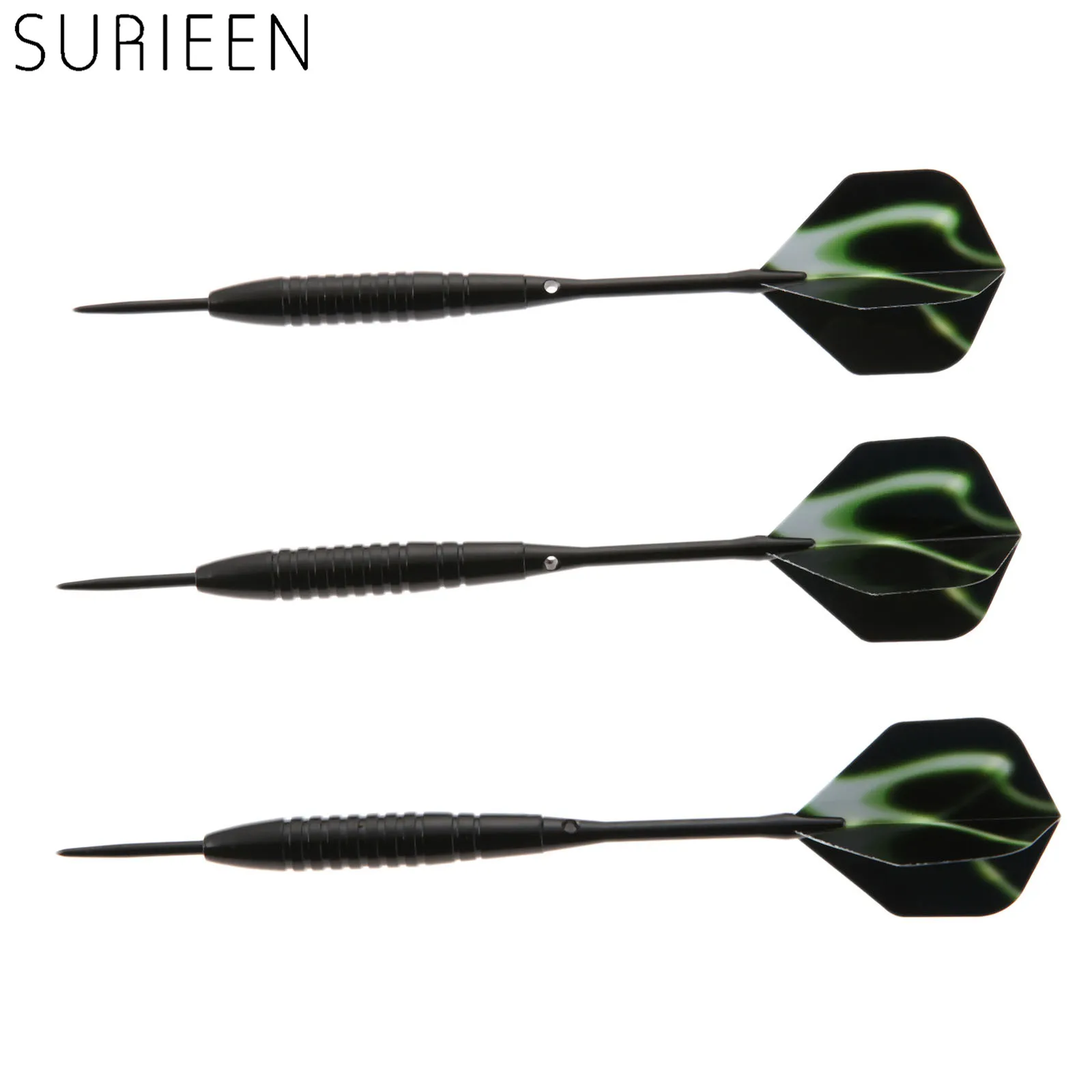 

Professional 3 Pcs 22g Steel Needle Tip Darts Iron Black Nickel Hard Point Dart Set With Barrel & Aluminium Shaft & Nice Flights