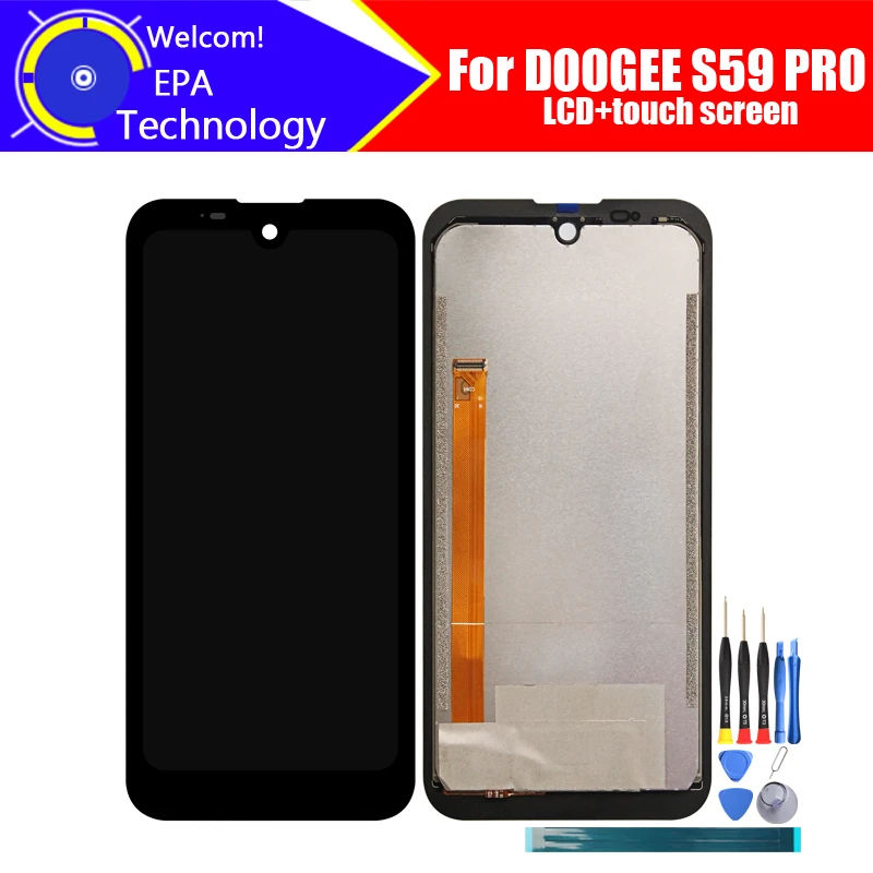

5.71 inch Doogee S59 PRO LCD Display+Touch Screen Digitizer Assembly 100% Original New LCD+Touch Digitizer for S59 PRO+Tools.