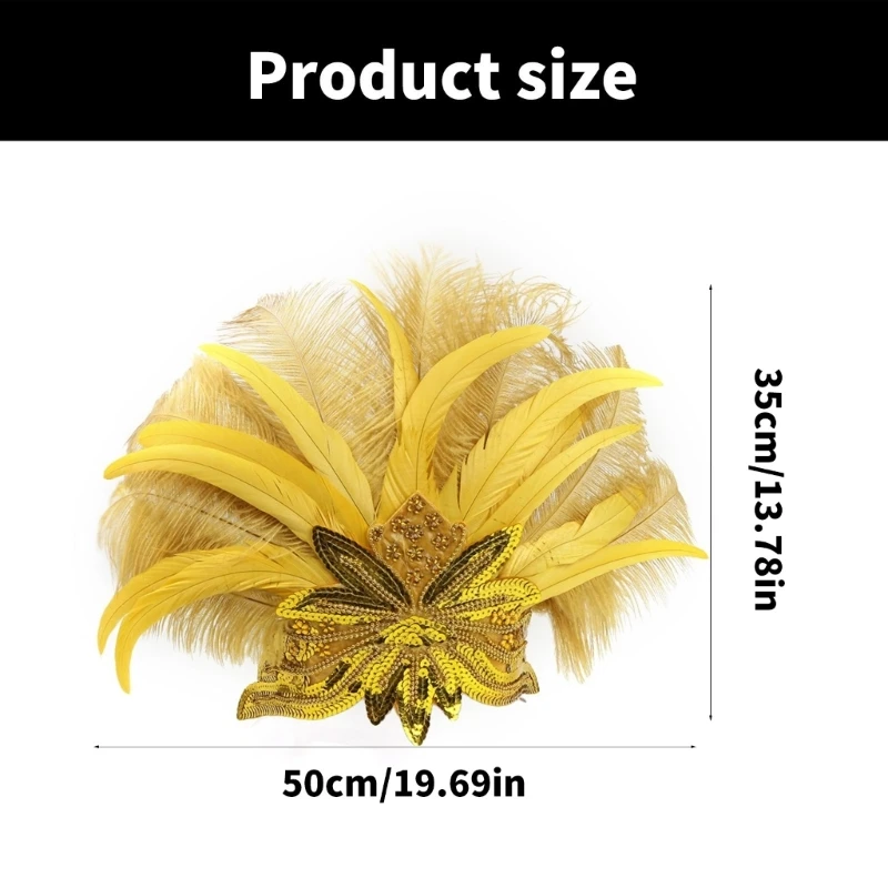 Повязка на голову с блестками головной убор для маскарада макияжа вечеринки