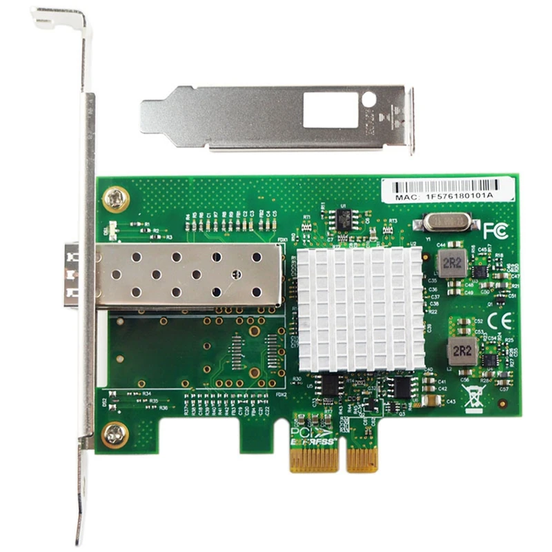 Gigabit Ethernet Converged Network Card, With 82576 Chip, LC Fiber Interface, PCI-Ex1, E1G42EF/82576-1SFP