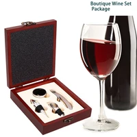 4 pcs set wine opener set foil cutter portable kitchen gadgets suit opener corkscrew cork out tool stainless steel wine stopper