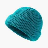 light board solid color knitted hat for men warm cold cap fashion all match knitted hats for women outdoor beanie men melon hat