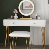 light luxury modern simple bedroom cabinet integrated mirror with light tall dresser drawer organizer knob
