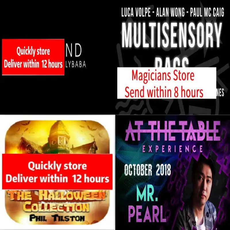 

At the Table Live Lecture by Mr.Pearl,Multisensory Bag by Luca Volpe,The Halloween Set by Phil Tilston,Beyond by Mystic Slybaba