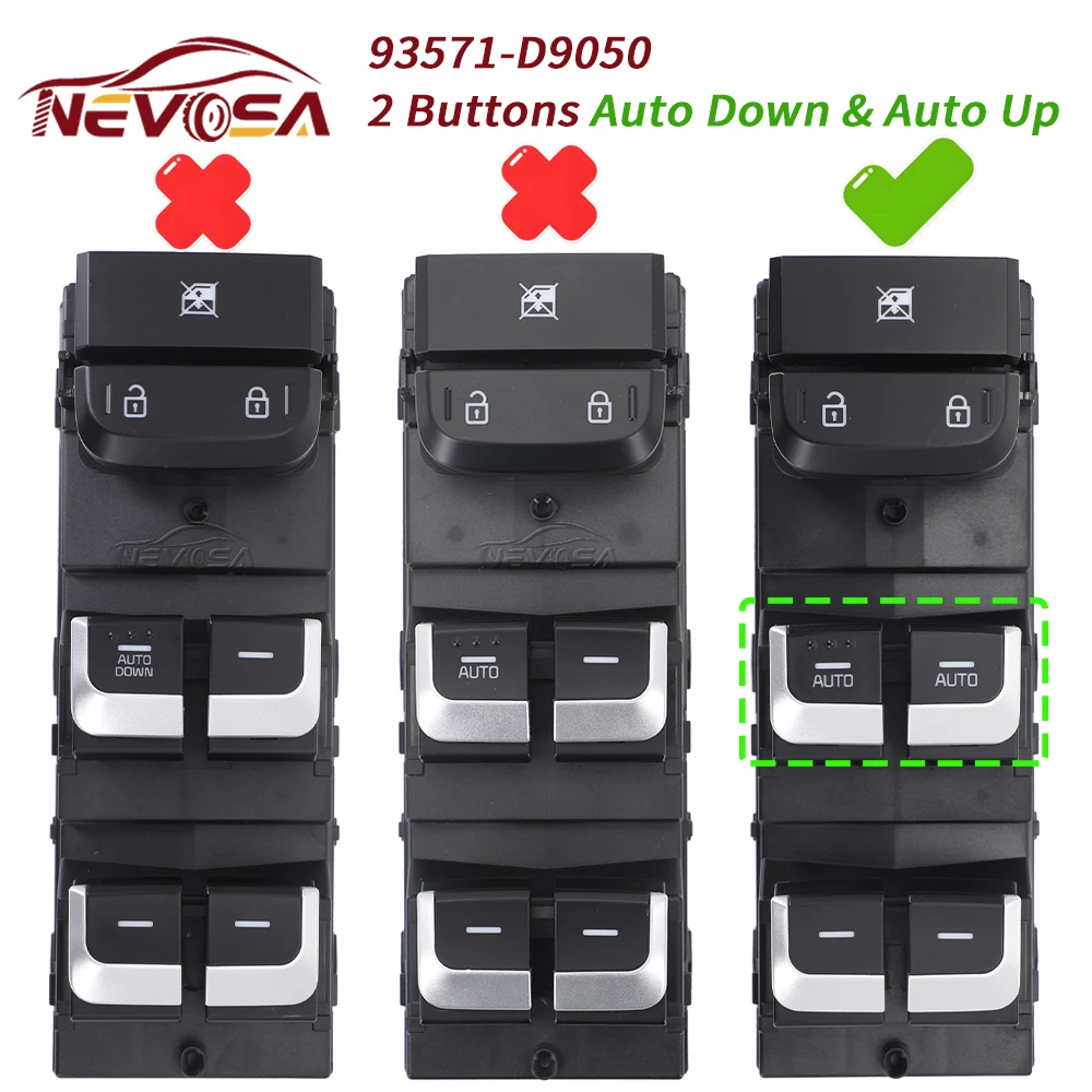 

93571-D9000 для Kia Sportage 2017 2018 2019-2021 главный левый водитель электрический переключатель управления стеклом 93571-D9050