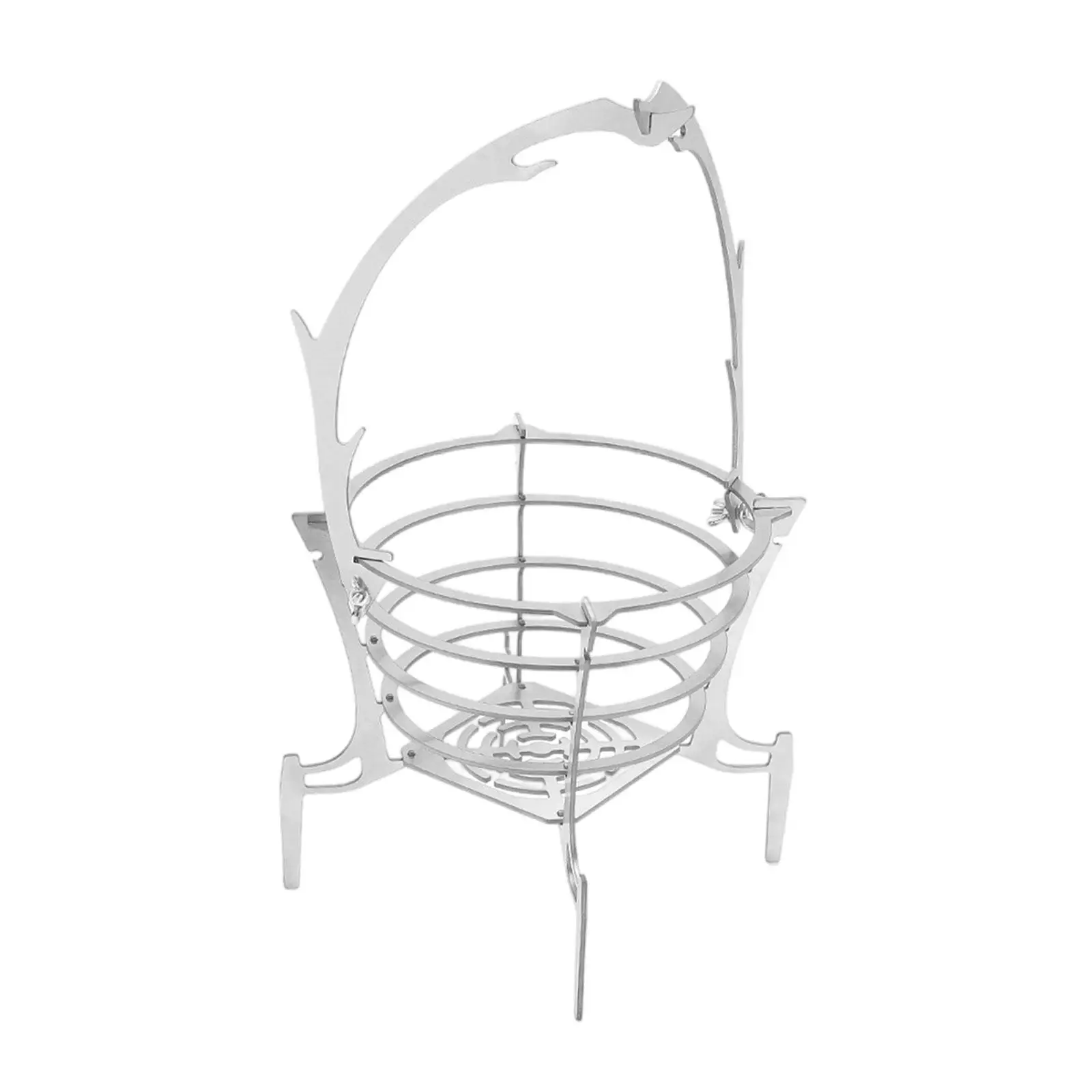 

Компактная складная Мини-плита из нержавеющей стали, компактный стеллаж для приготовления пищи на открытом воздухе, кемпинга, пикника, путе...