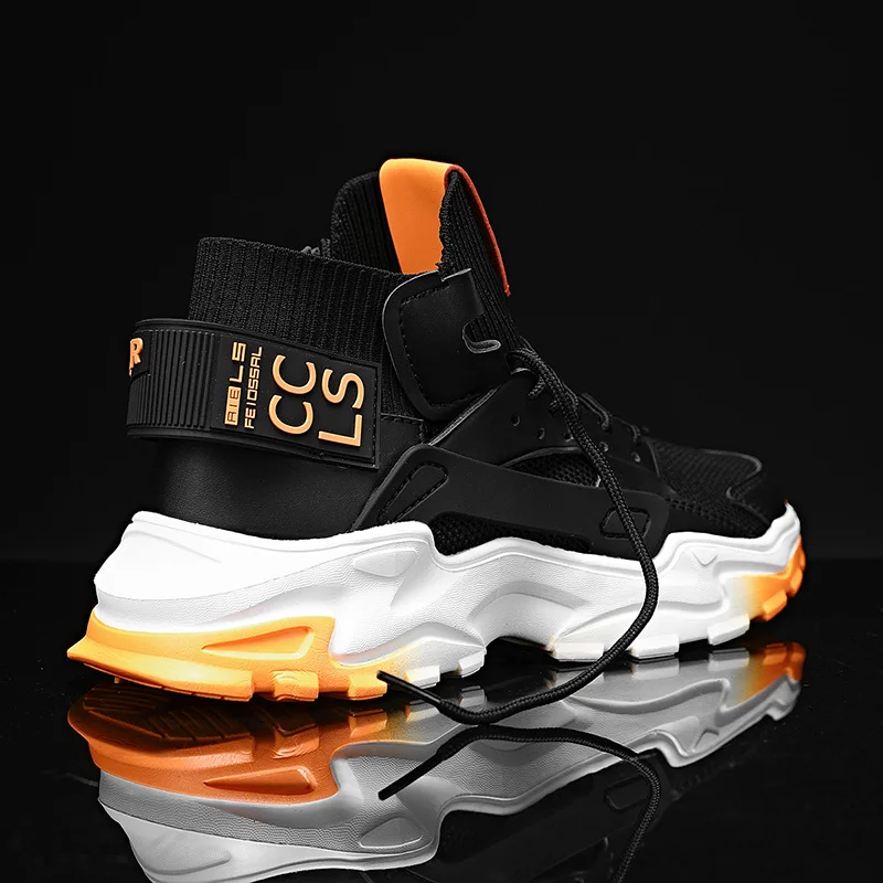 

Casual Shoes for Men Breathable Mesh Sports Shoes Male Ultralight Fashion Ankle Boots Mens Platform Sneakers Tenis Masculino