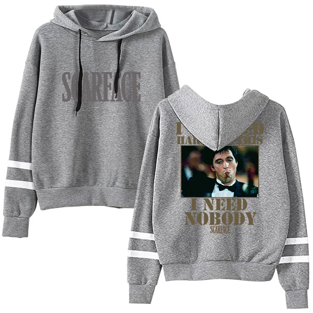 Толстовка с капюшоном I Worked Hard for This Need Nobody Scarface винтажный пуловер 90-х годов