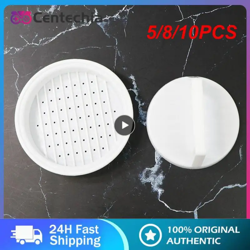 

5/8/10PCS White Round Pressed Meat Pie Model Durable Manual Press Easy To Use Save Time Multifunctional Meat Press Appliance