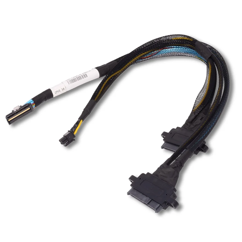2025 НОВЫЙ LP Slim SAS 8654 8i к Dual NVMe U.2 SFF-8639 Кабель-адаптер жесткого диска LP8654 до 8639 40-50 см (art.: 3920d396d019f) - 3920d396d019f