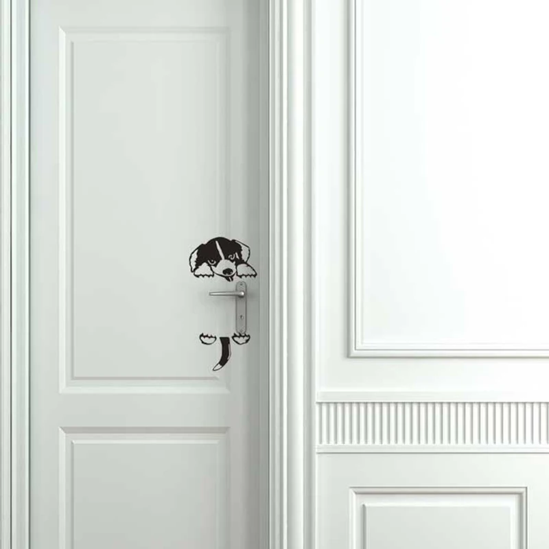 

1PC Cute Dog Switch Sticker Kid Room Bedroom Decoration Home Decor Wall Sticker Removable Waterproof Household Accessories