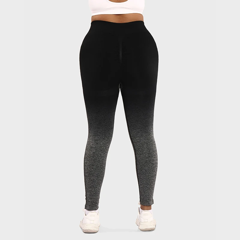 LUOYIYANG Gradient Plus Size Women's Leggings Push Up Sports Seamless Yoga Pants Gym Fitness Workout Clothing 2023 L-3XL
