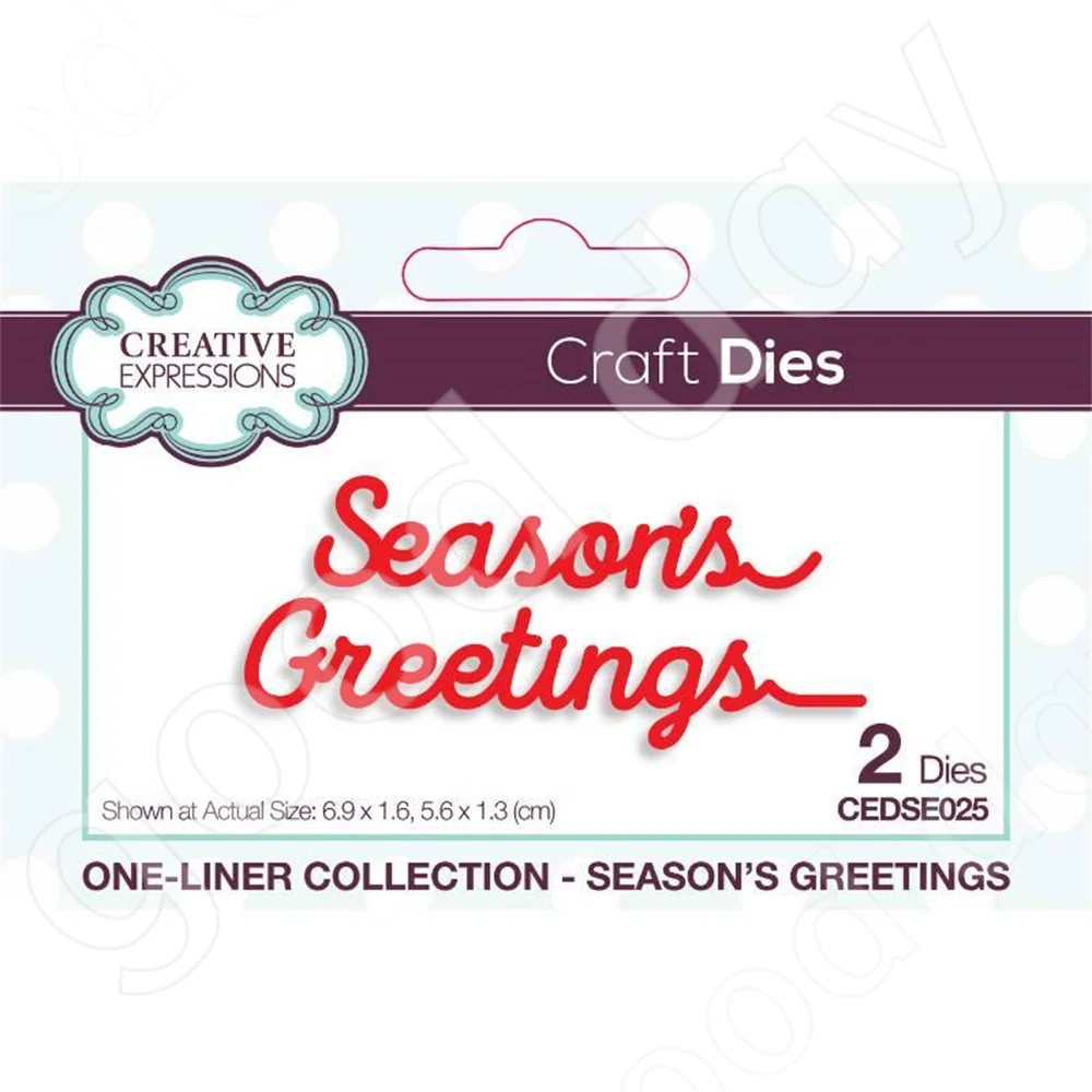 

Christmas 2022 New Arrival Seasons Greetings Craft Metal Cutting Dies Scrapbook Diary Decoration Embossing Template Handmade