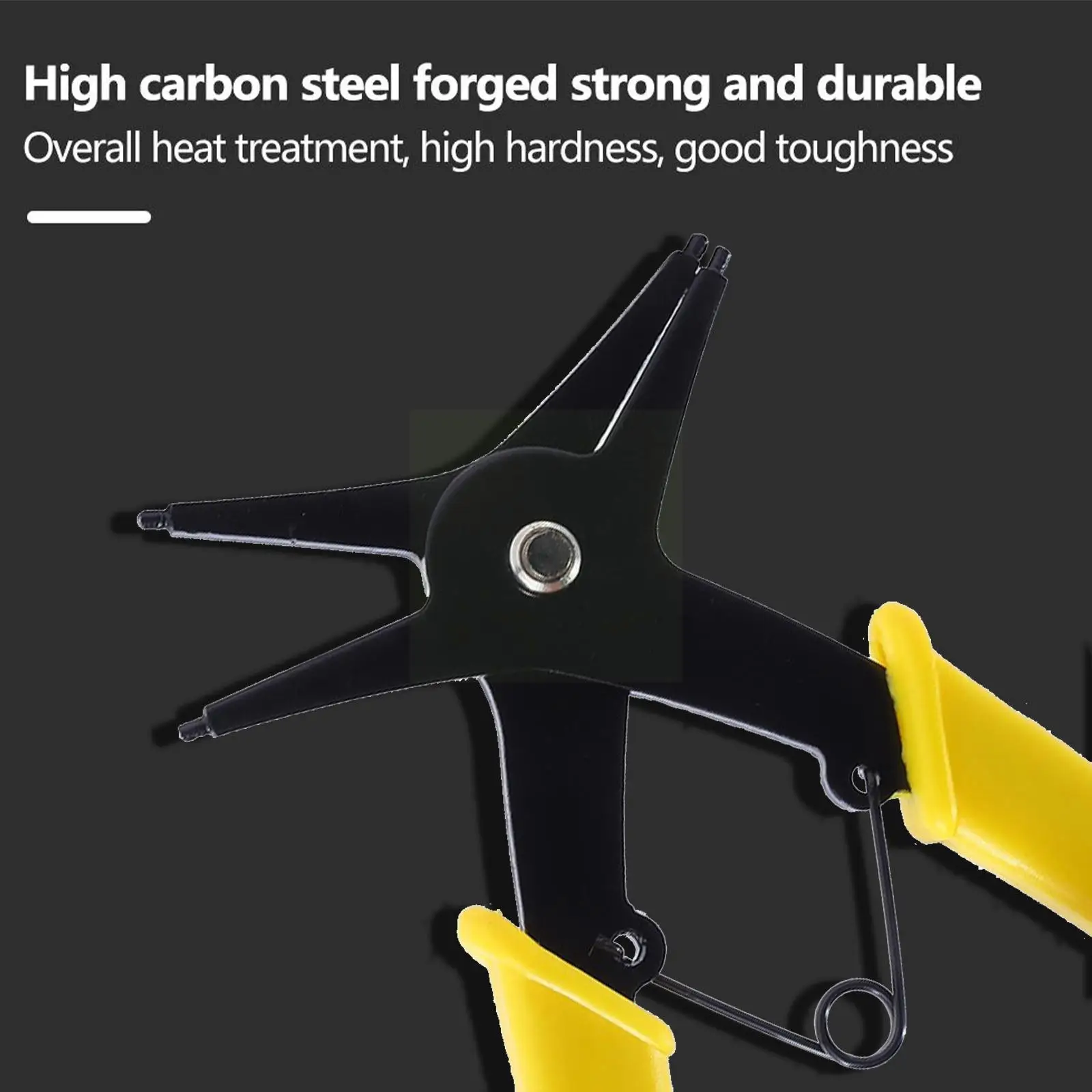 

Internal And External Circlip Pliers 2-in-1 Snap Ring Hand Tools Dual-use Retaining Pliers Repairing Multifunctional Ring P B5x8
