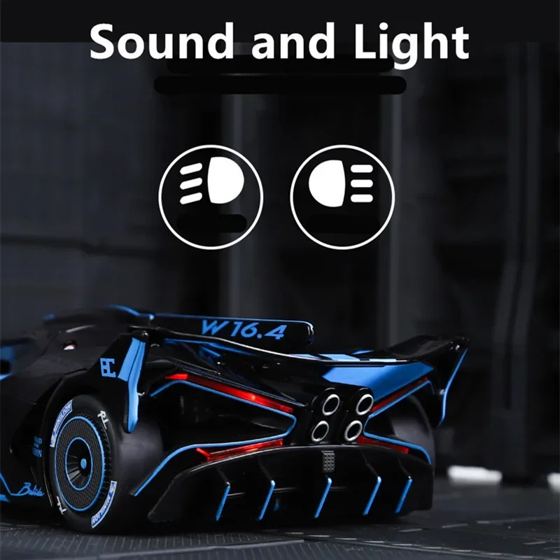 Модель спортивного автомобиля Bugatti Bolide из сплава 1:24