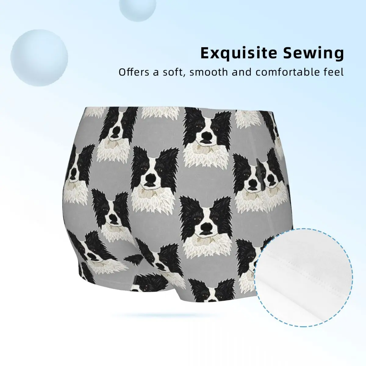 Детские хлопковые трусики с красивой каймой колли детское нижнее белье принтом