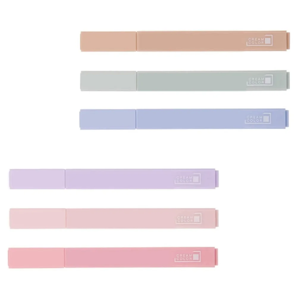 

6Pcs Colorful Highlighter Office Highlighter Plastic Highlighter Pen Large Capacity Mark Pens