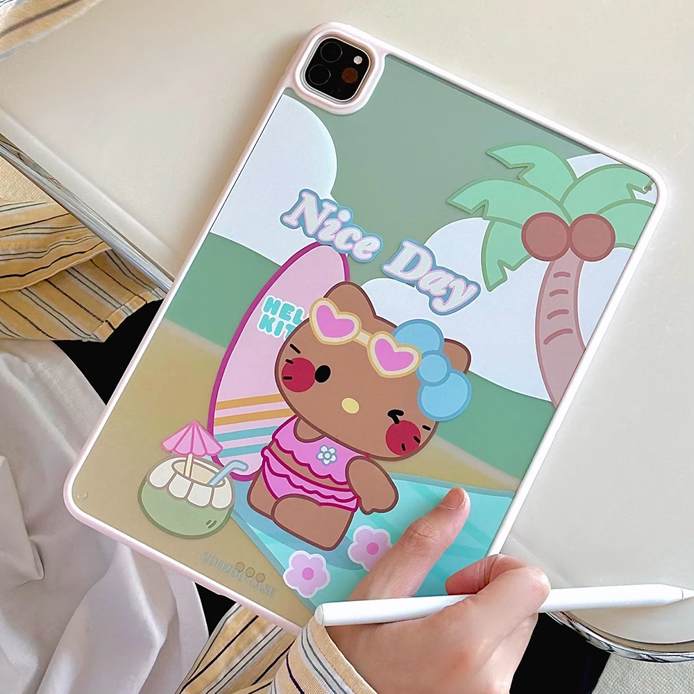 

Пляжное оформление, прозрачный для IPad Air 2021, 10.2, телефон Mini 6, Air 4, 10,9, силиконовый защитный чехол для телефона, 11 дюймов, Чехол для IPad Pro