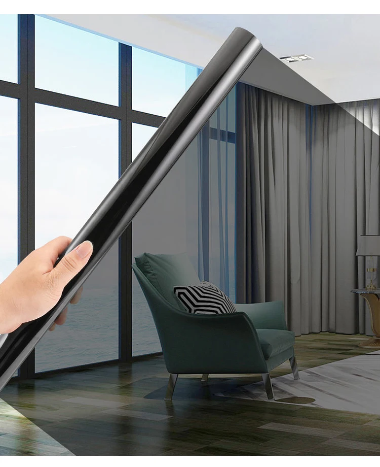 

Sunscreen Privacy One-way Mirror Window Film Reflective Glass Film Self-Adhesive Shading Film Explosion-Proof Window Sticker