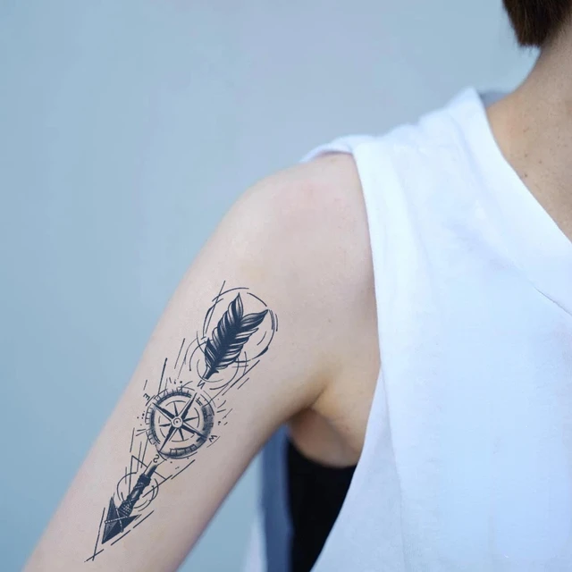 KT101-150 Semi-permanent herbal juice tattoo sticker flower arm clavicle non-reflective simulation tattoo large picture flower 3