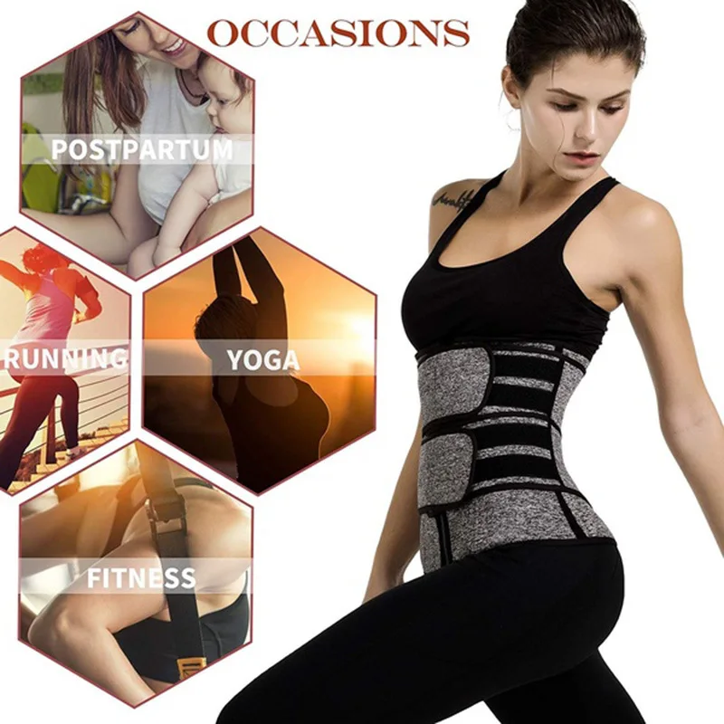 

Neoprene Sweat Sauna Waist Trainer Waist Support for Women Weight Loss Cincher Body Shaper Tummy Control Strap Slimming Fitness