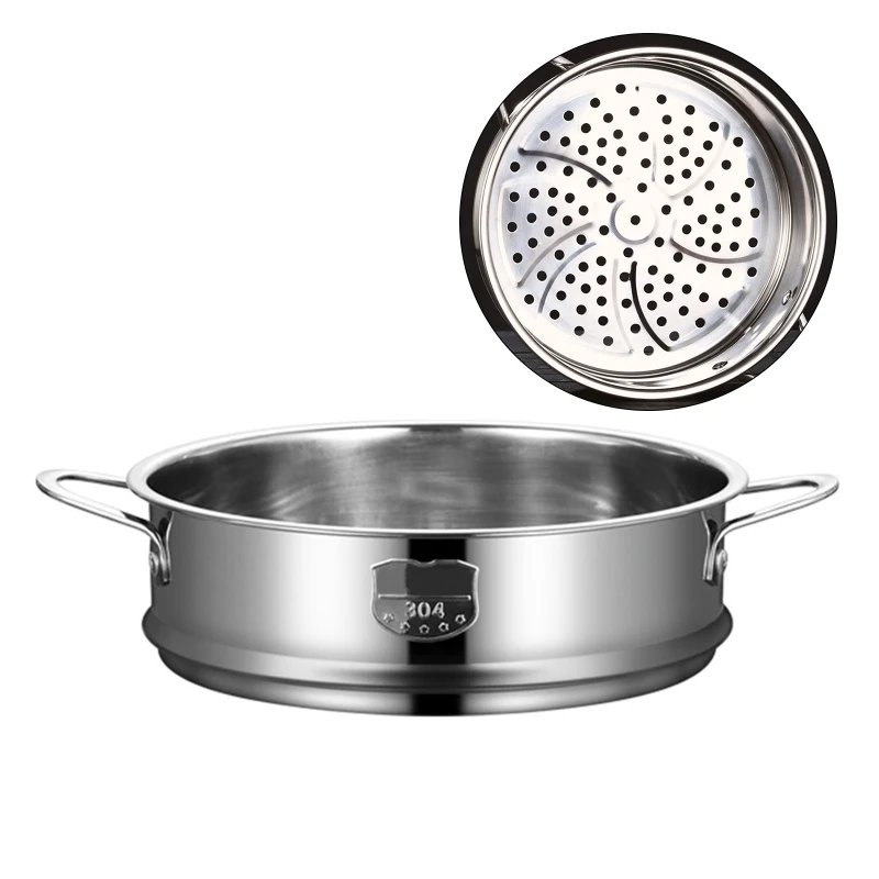 

New Stainless Steel Steaming Rack with Handle Kitchen Cooking Steamer Basket