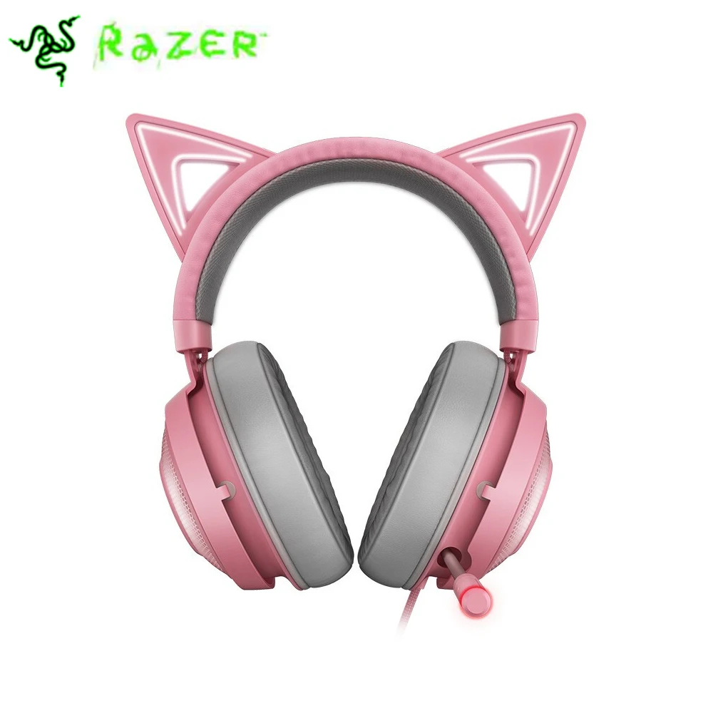 

Razer Kraken Kitty Gaming Headset TNX 7.1 Surround Sound Headphone USB Interface Active Noise Reduction Microphone Headset Gamer