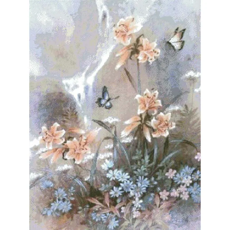 

ZZ2358 For Needlework Kit NOT PRINTED Cross stich Painting Set Cross Stitch Kits Cross-stitch Embroidery Set Stitch Kits Cross