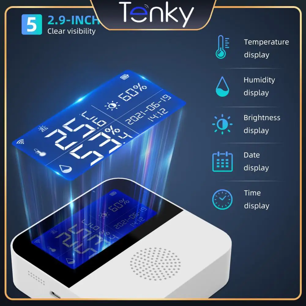 

Внутренний термометр с ЖК-дисплеем, Wi-Fi, гигрометр