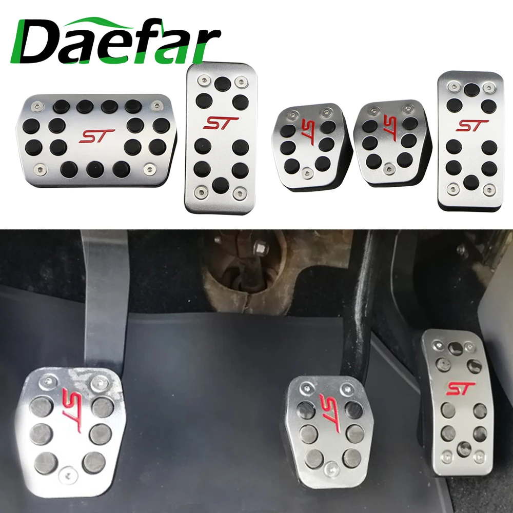 Комплект автомобильных педалей из нержавеющей стали накладки для Ford Focus 2 3 4 MK2 MK3