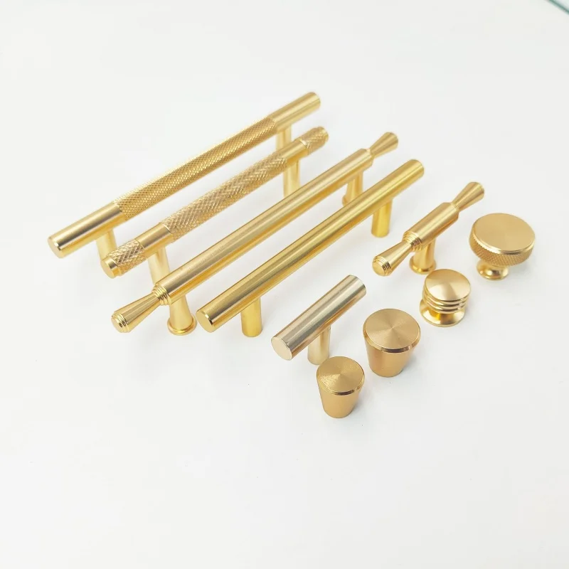 Современные длинные накатанные кухонные дверные ручки для шкафа из алюминиевого