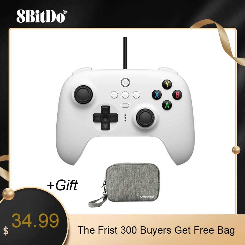  8BitDo Ultimate Controller Wired USB Gamepad with Joystick Compatible for Switch Windows PC Steam Game Accessories 