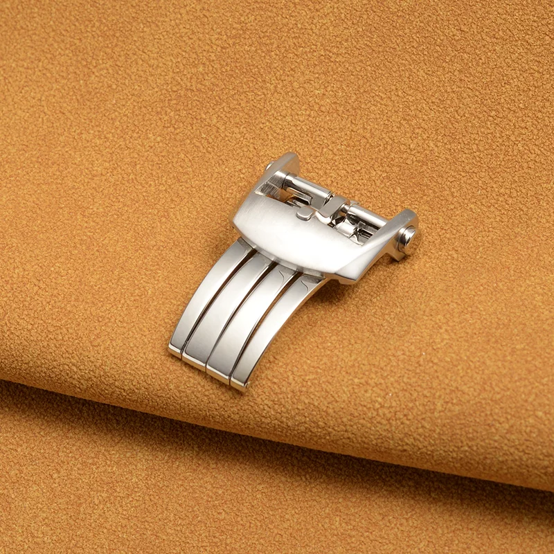 High Quality 20mm Silver Stainless Steel Deployment Clasp For Breitling Watchband Strap Metal Accessory Buckle