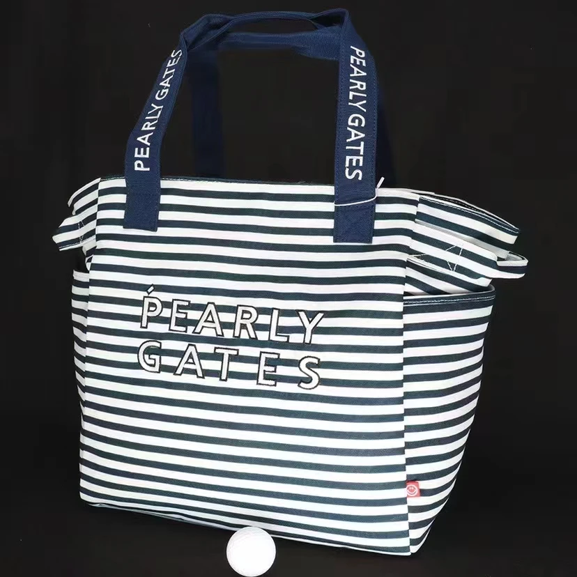 PG Golf Clothing Storage Bag Ladies Golf Bags Eco-friendly Striped Canvas Composite Bag