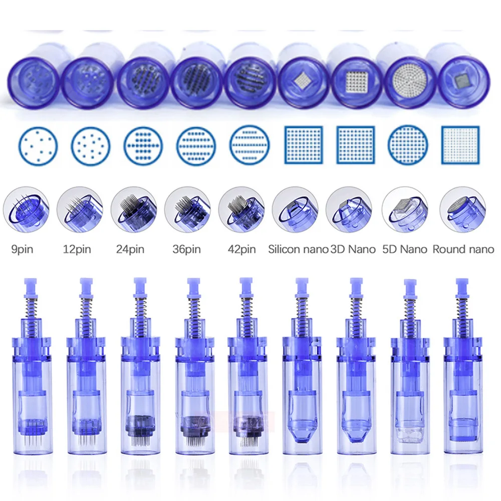 

100pcs derma pen needle a6 microneedling cartridge needle derma pen tattoo cartridge needles for beauty pen meso