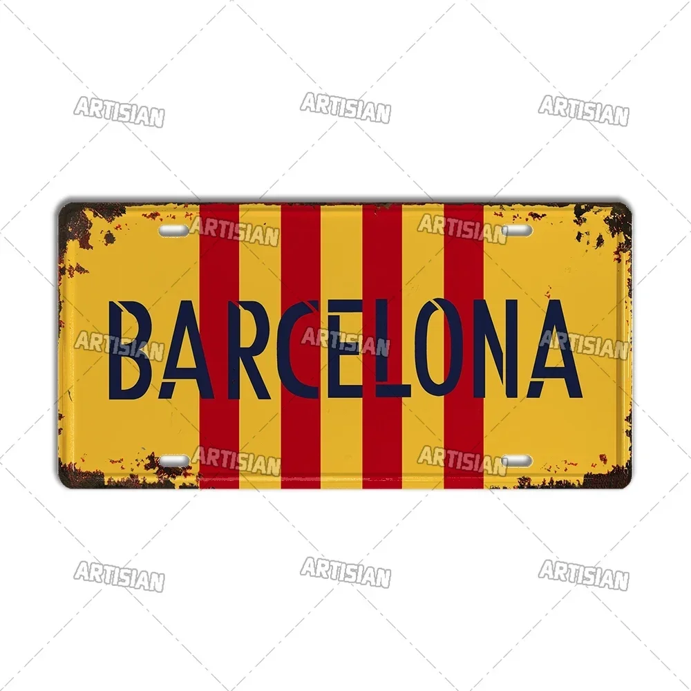 Artisanal Vitarium Bavaria Newcastle Leverkusen Tottenham Paris Автомобильная табличка Настенный декор из