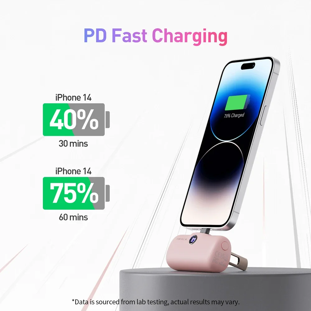 Фото iWALK Power Bank Портативная батарея Быстрое портативное зарядное устройство Портативная батарея для Iphone Powerbank Ультра зарядное устройство Внешняя батарея №2