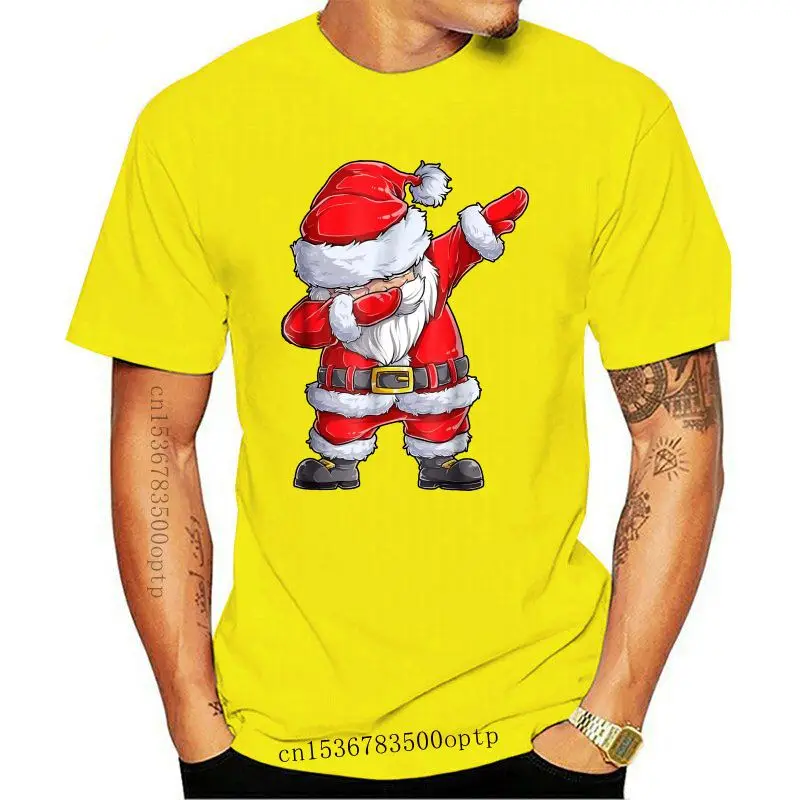 

Camiseta de Papá Noel Dabbing для мужчин и женщин, рождественские рубашки, веселые рубашки унисекс, 2021