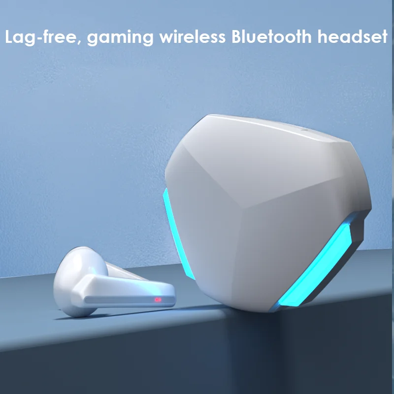 

S02 Digital Display Gaming Headset Eating Chicken Low-latency Noise-cancelling Headphones TWS Wireless Blue-tooth Earphone